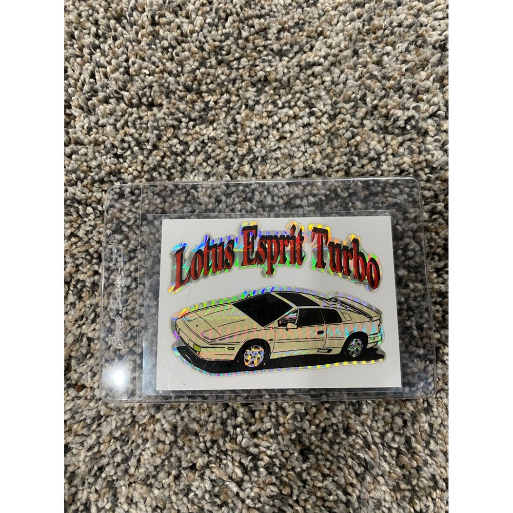 Vintage Lotus Esprit Turbo Holographic Prism Sticker 80s Supercar Decal‎ Kodak